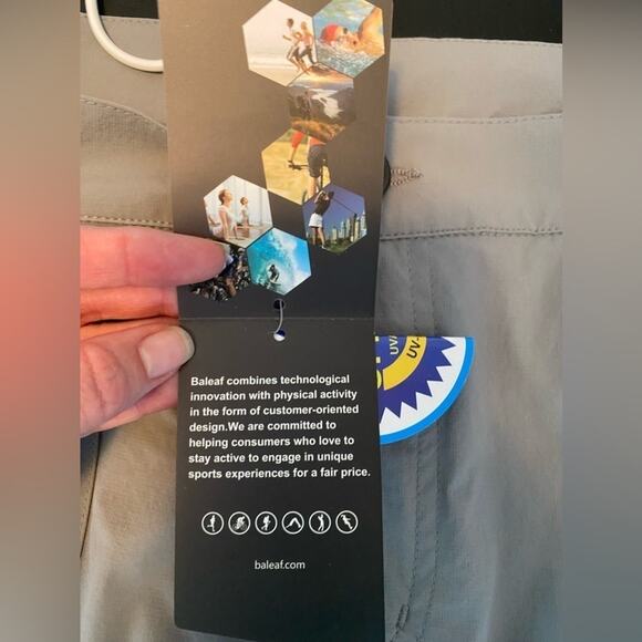 Baleaf Women's Sm Athletic Outdoor Hiking Tennis Active Golf Gray Skort Resort - Picture 10 of 13